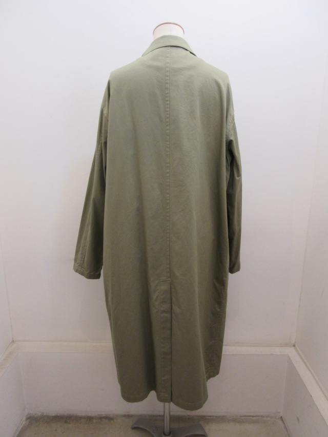 Y's ワイズ　ヨウジヤマモト コート　変形フード付き　カーキコート Y's YOHJI YAMAMOTO (ワイズ ヨウジヤマモト) コットンツイル左