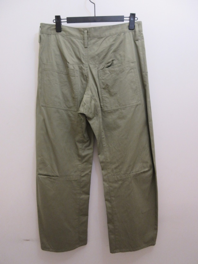 Y's bangon!  サルエルパンツ　カーキ　ヨウジヤマモト Y's YOHJI YAMAMOTO (ワイズ ヨウジヤマモト) 綿ツイルマチ入り