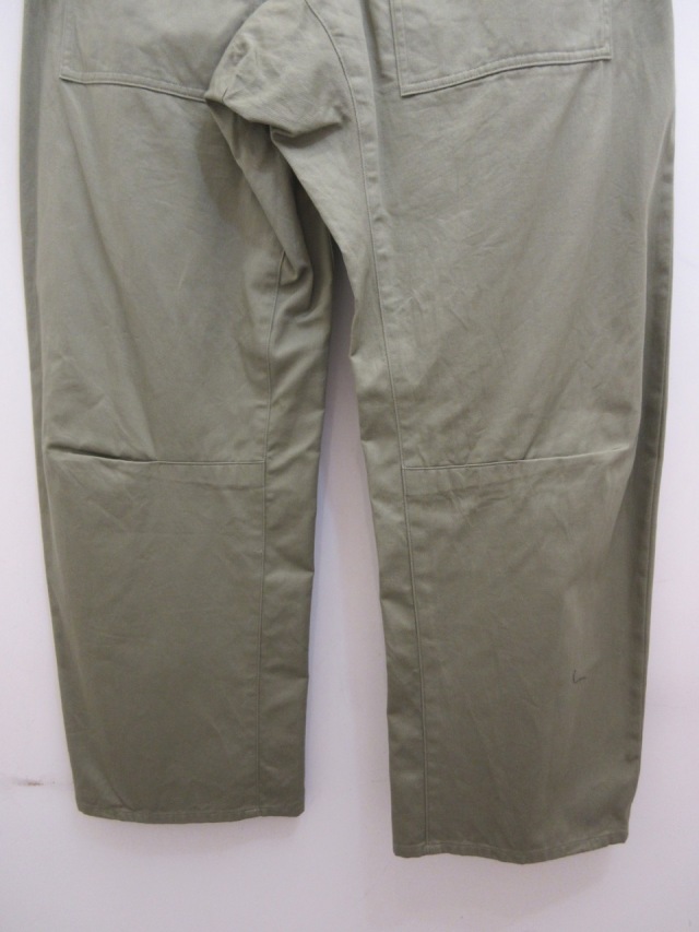 Y's ワイズ /// ウールパンツ カーキ size 2 Y's YOHJI YAMAMOTO (ワイズ ヨウジヤマモト) 綿ツイルマチ入り