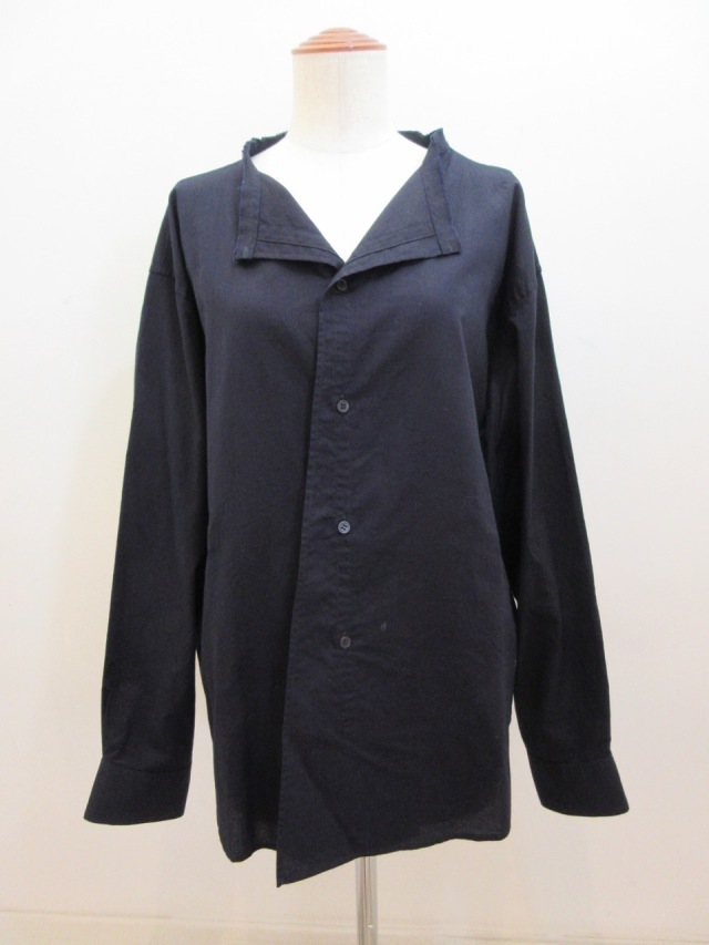 ヨウジヤマモト yohjiyamamoto 長袖シャツ ブラウス ワイズ/Y’s Y's YOHJI YAMAMOTO (ワイズ ヨウジヤマモト) コットン薄ツイル