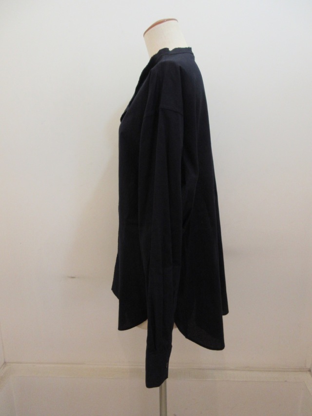 Y's　ワイズ　ヨウジヤマモト　コットン×ポリ　切替素材　長袖シャツ　日本製 Y´s ワイズ ヨウジヤマモト コットン×ポリ 切替素材 長袖シャツ