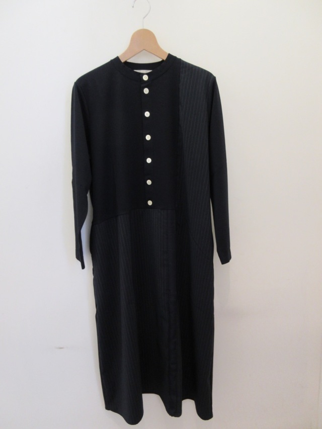 KEI Hayama PLUS(ケイハヤマプリュス) レーヨンポンチストライプ長袖多