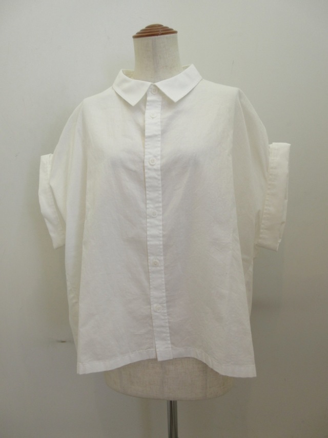 Y's YOHJI YAMAMOTO (ワイズ ヨウジヤマモト) 薄ツイルチビ袖ショート