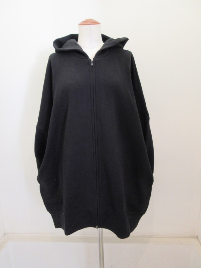 ヨウジヤマモト　パーカー 長袖カットソー Y's YOHJI YAMAMOTO (ワイズ ヨウジヤマモト) コットンリヨセル裏毛