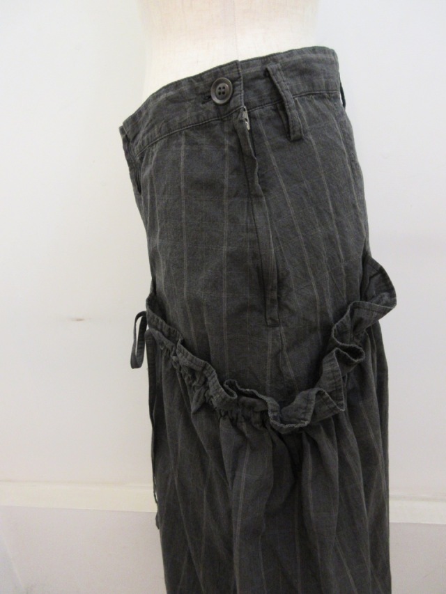 Y's YOHJI YAMAMOTO (ワイズ ヨウジヤマモト) チェック製品顔料染め