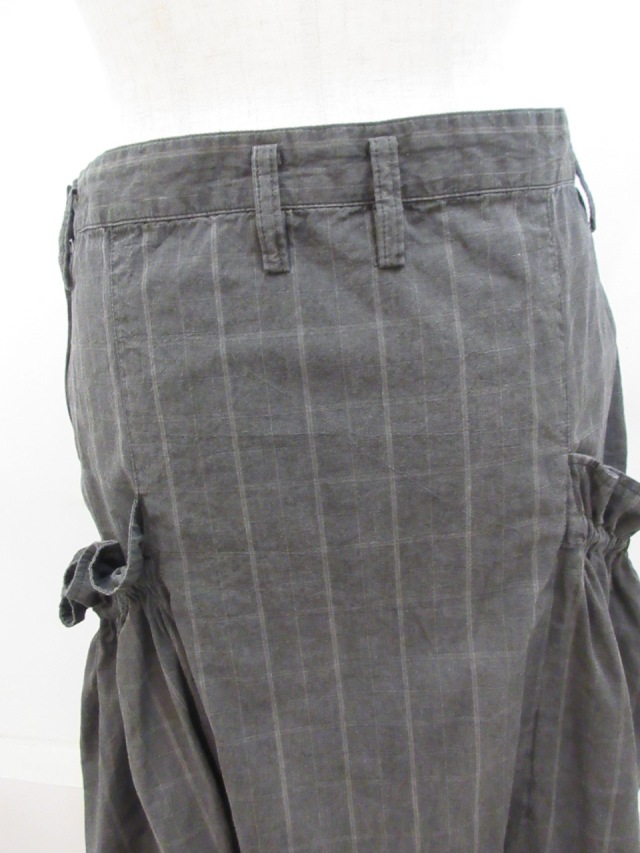 Y's YOHJI YAMAMOTO (ワイズ ヨウジヤマモト) チェック製品顔料染め