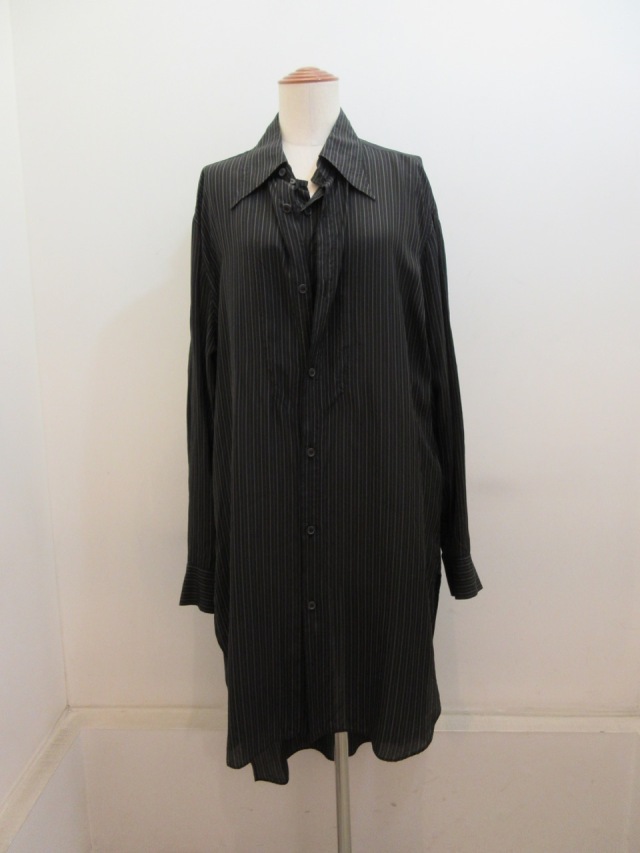 Y's ロングシャツ Y's YOHJI YAMAMOTO (ワイズ ヨウジヤマモト) ストライプ製品