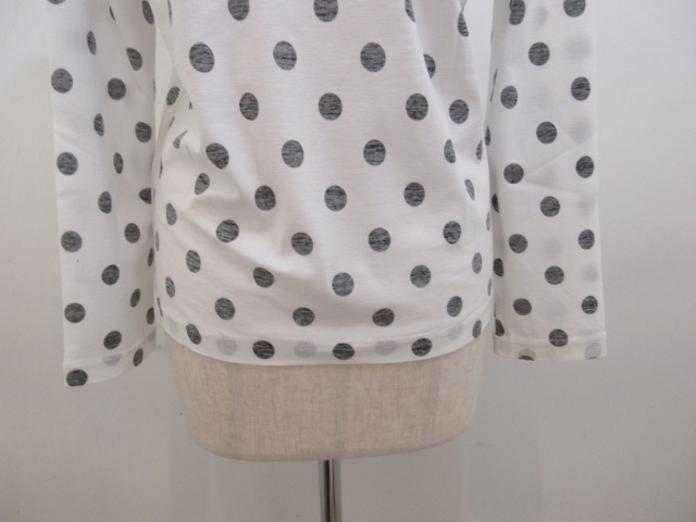 Y's YOHJI YAMAMOTO (ワイズ ヨウジヤマモト) 強撚水玉プリント天竺Y's